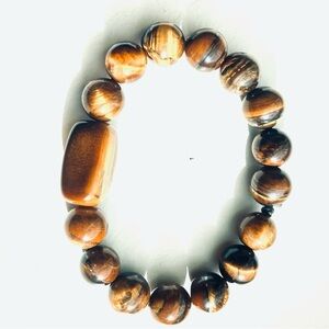 Brown Tigers Eye Beaded Bracelet